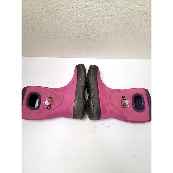 Glosh By Bogs Youth Pink Waterproof Pull On Boots Size 10 - Picture 6 of 10